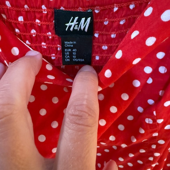 H&M Red Dress with White Polka Dots Swifties Rock a billy - Picture 5 of 6